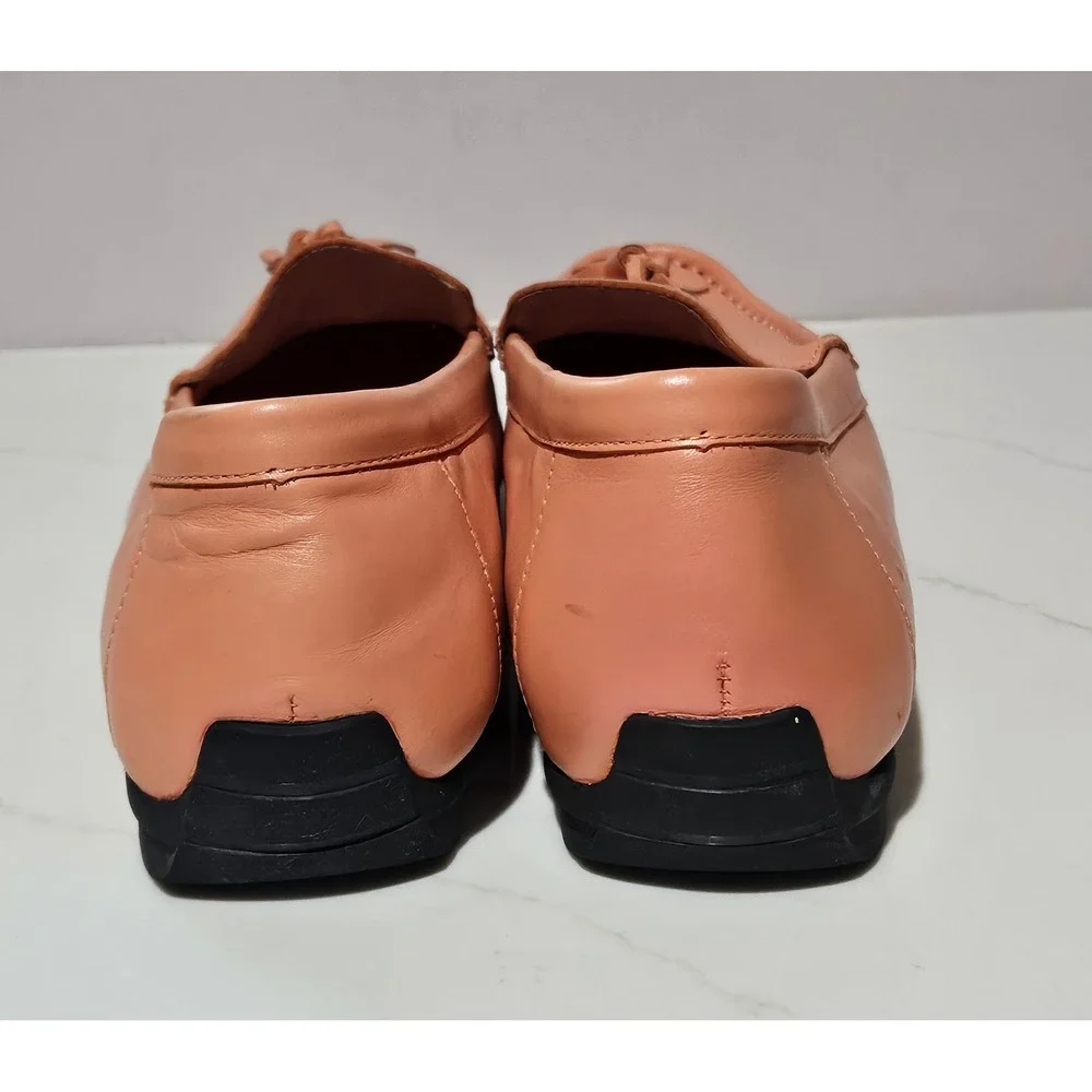 Bared Footwear Womens Pink Leather Tassel Loafers Driving Shoes Size 41